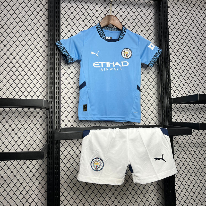 Kit Infantil Manchester City 24/25 Puma - Azul