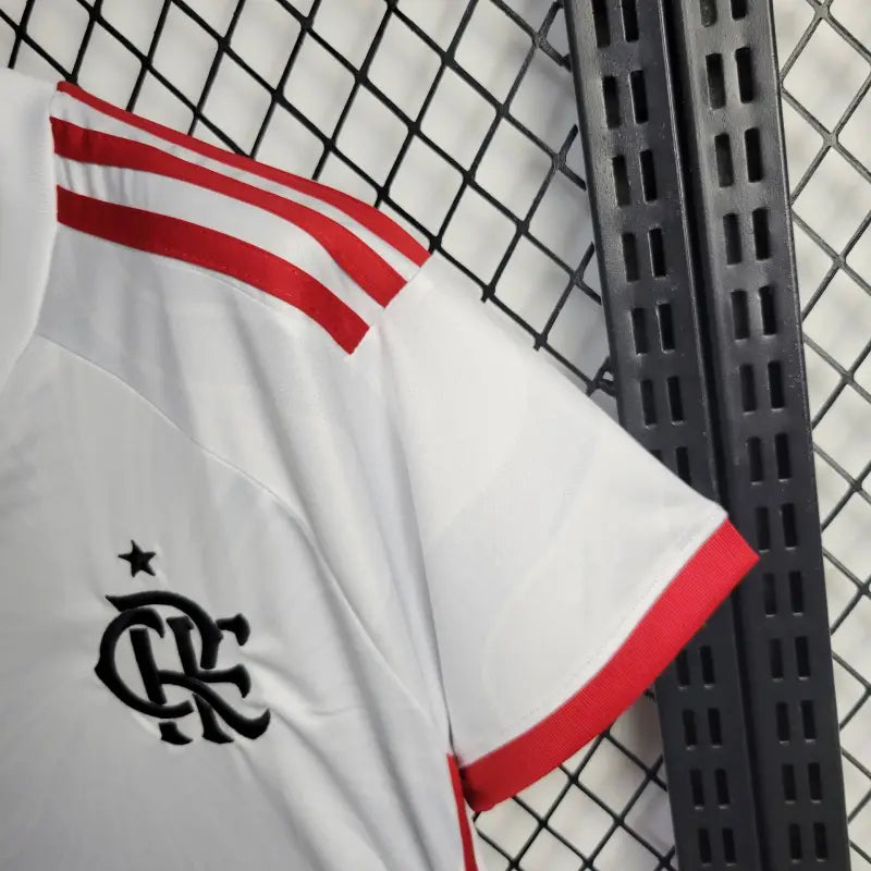 Camisa Flamengo [Com Patrocínio] Feminina 2024 Adidas - Branca