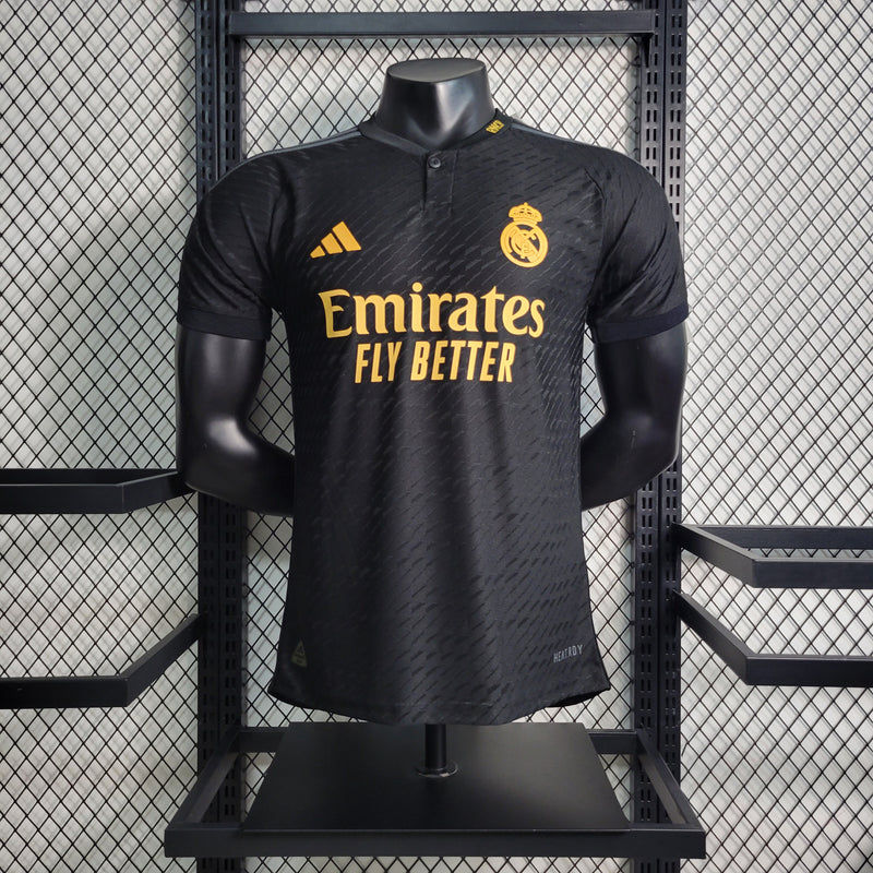 Camisa Real Madri III 23/24 - Preto - Adidas - Jogador