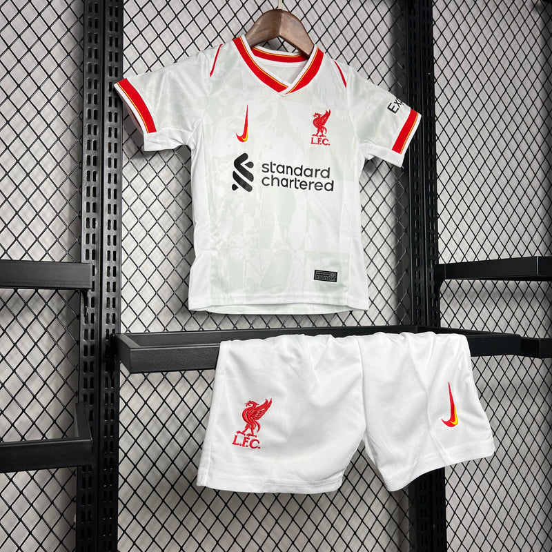 Kit Infantil Liverpool 24/25 Nike - Branco