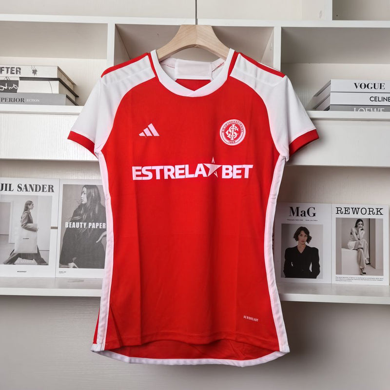 Camisa Internacional Feminina 2024 Adidas - Vermelho