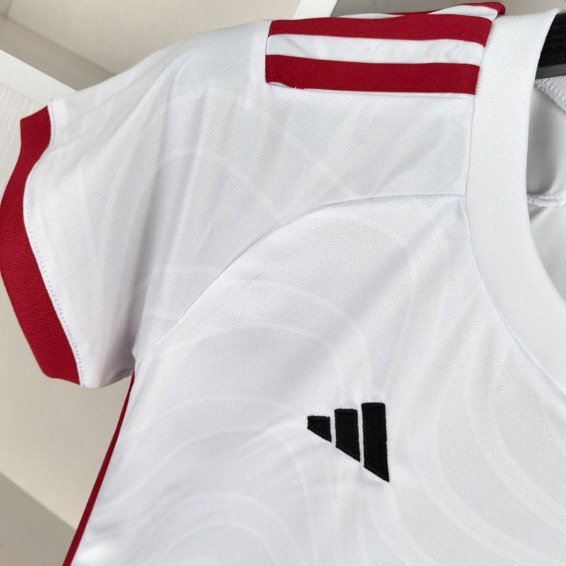 Camisa Flamengo Feminina 2024 Adidas - Branca