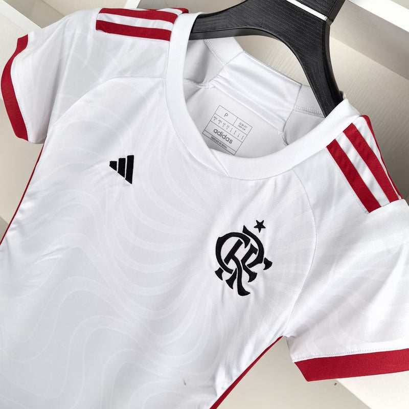 Camisa Flamengo Feminina 2024 Adidas - Branca