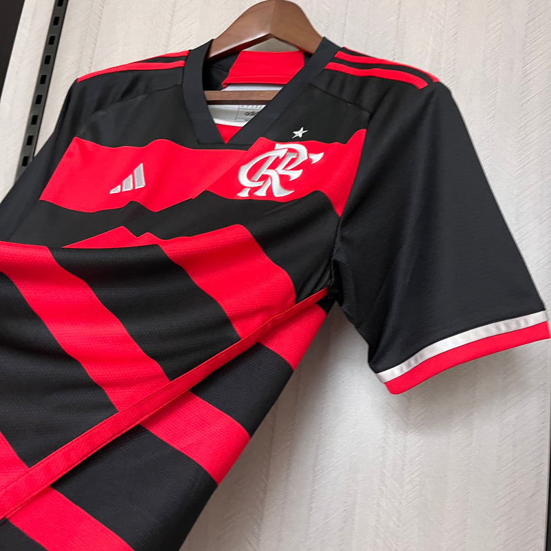 Camisa Flamengo I 2024 Adidas - Rubro Negro