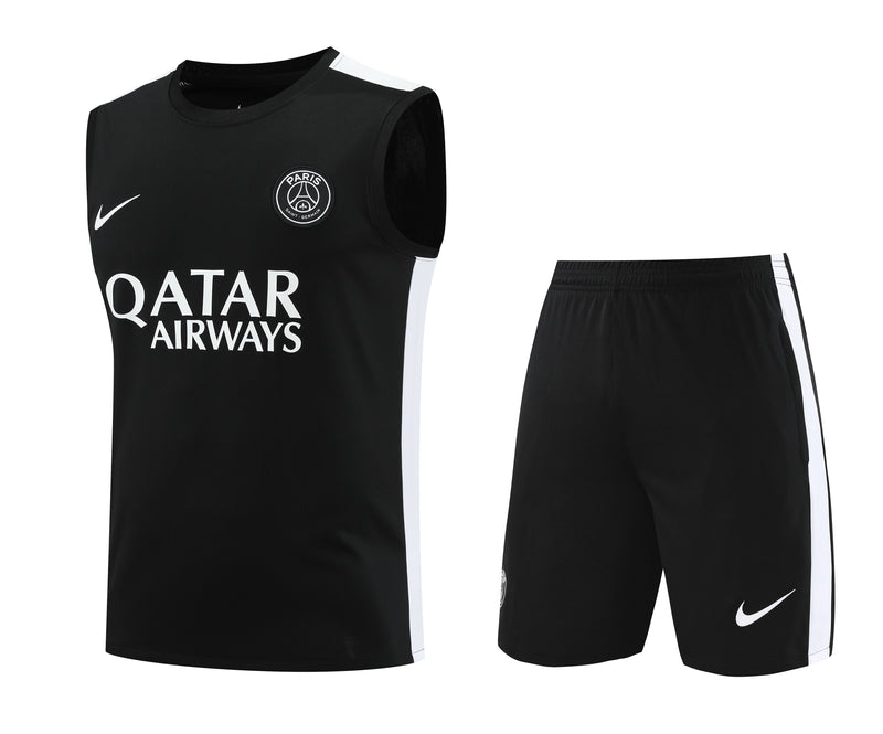 Kit Treino PSG 2023/24 Nike - Preto