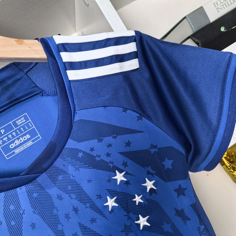 Camisa Feminina Cruzeiro 2024 Adidas - Azul