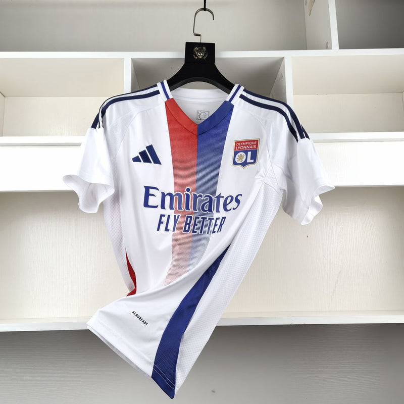 Camisa Olympique Lyon 24/25 Adidas - Branco