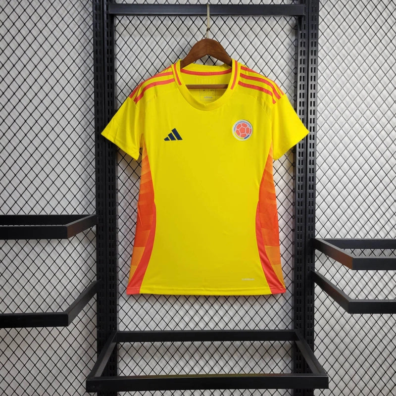 Camisa Seleção Colômbia Feminina 2024 Adidas - Amarela