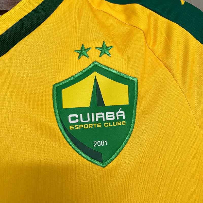 Camisa Cuiabá [Com Patrocínio] 2024 Kappa - Amarela