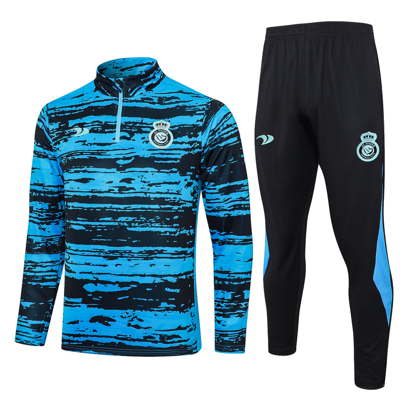 Conjunto Al Nassr 23/24 Azul - Nike - Com Fecho