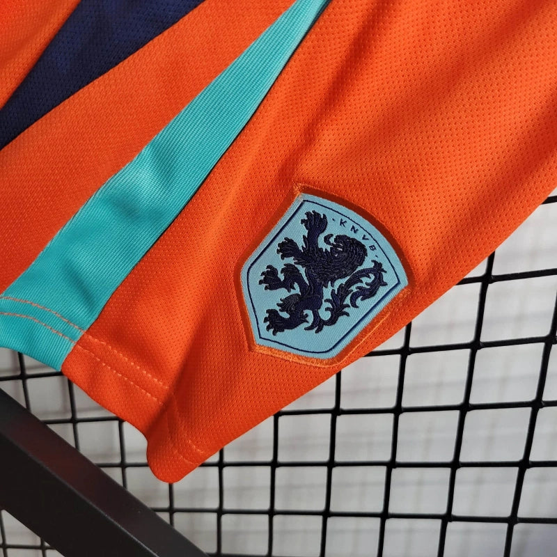 Kit Infantil Seleção Holanda 2024 Nike - Laranja