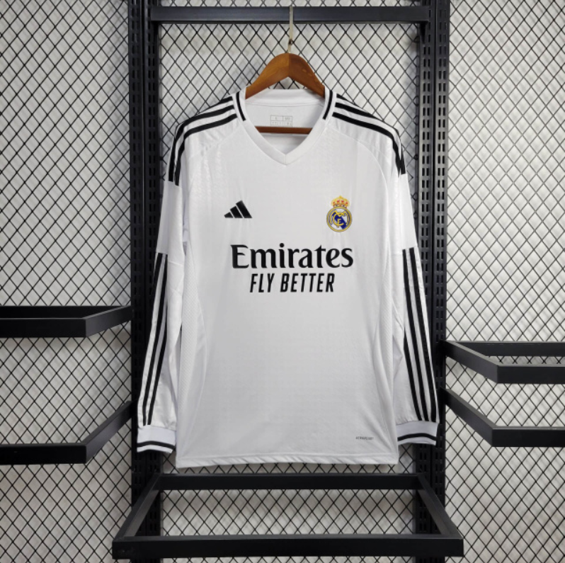 Camisa Real Madrid Manga longa 2024 Adidas - Branca