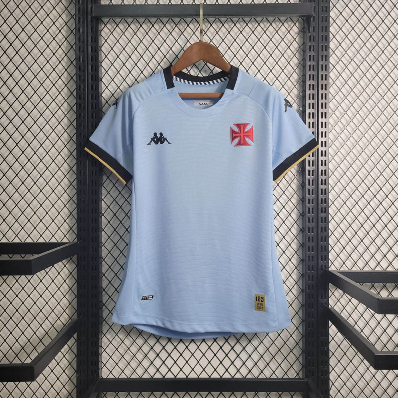 Camisa feminina Vasco goleiro II 23/24 Kappa - Azul claro