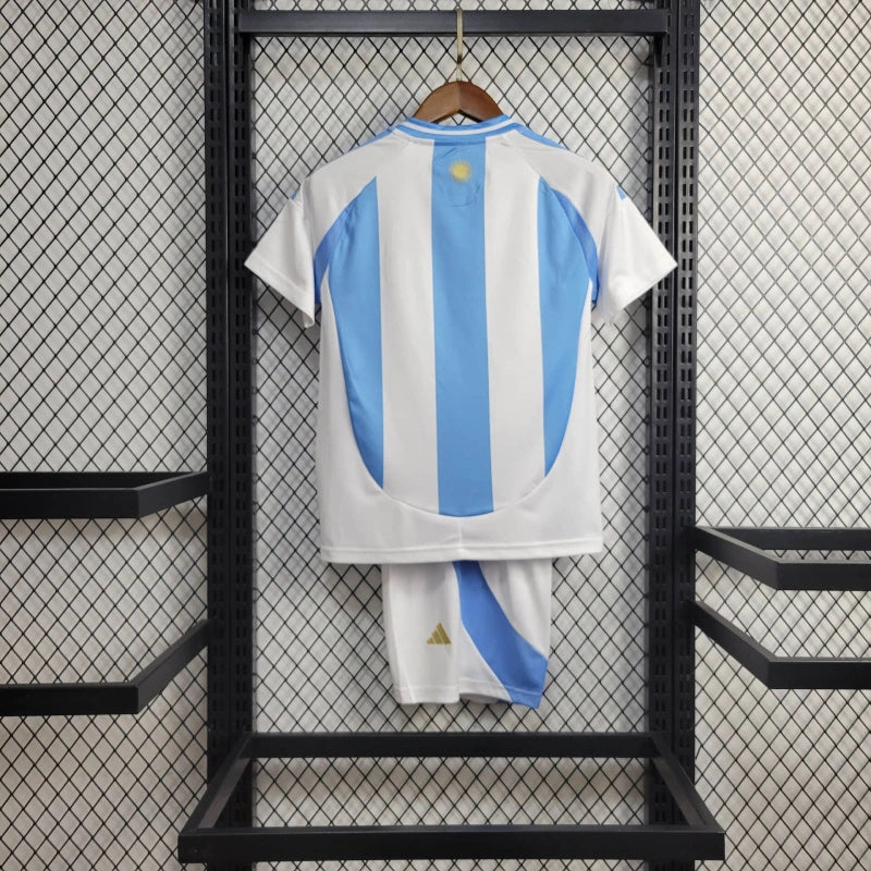 Kit Infantil Seleção Argentina 2024 Adidas - Azul e Branco