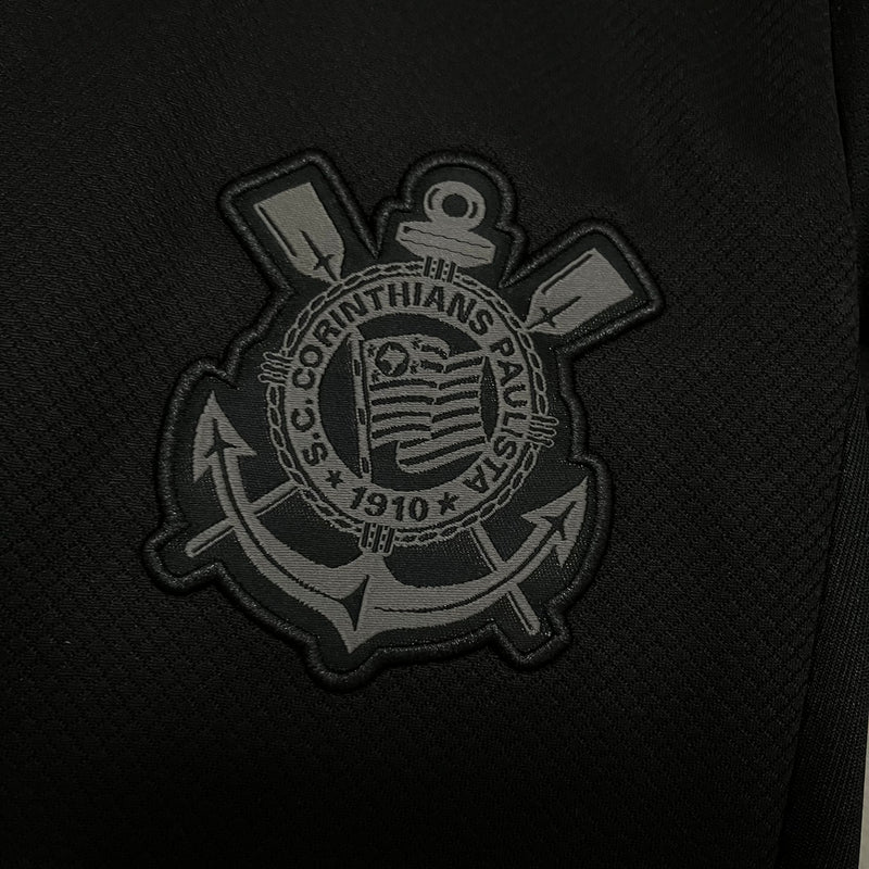 Camisa Corinthians Feminina [Com Patrocínio] 2024 Nike - Preta