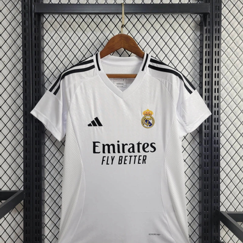 Camisa Real Madrid Feminina 2024 Adidas - Branca