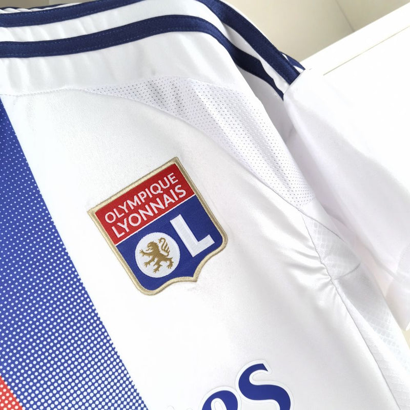 Camisa Olympique Lyon 24/25 Adidas - Branco