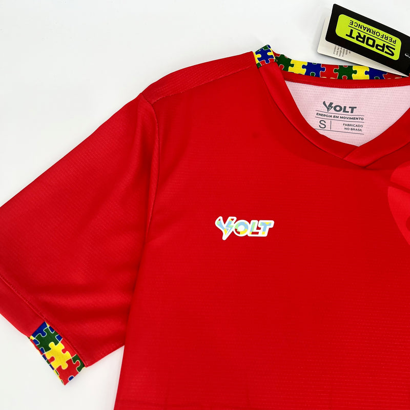 Camisa Vitória Autismo 2024 Volt - Vermelho