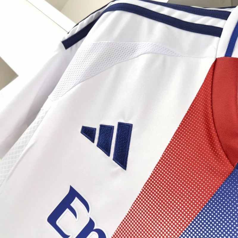 Camisa Olympique Lyon 24/25 Adidas - Branco