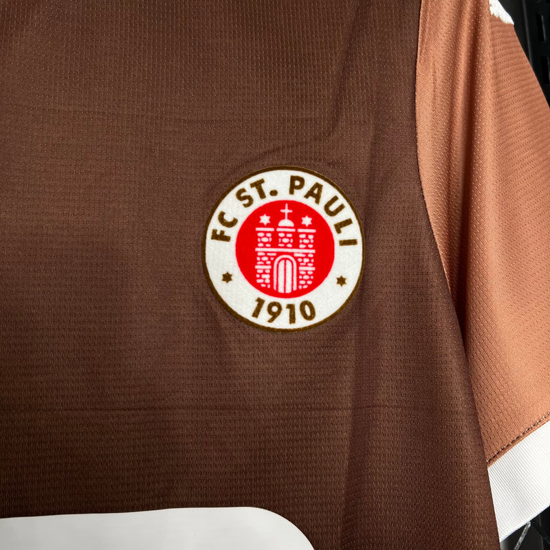 Camisa FC St. Pauli 24/25 Puma - Marrom