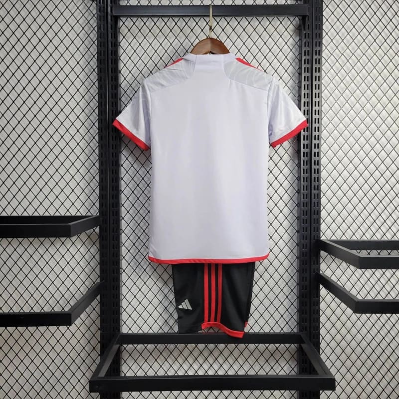 Kit Infantil Flamengo 2024 Adidas - Branco