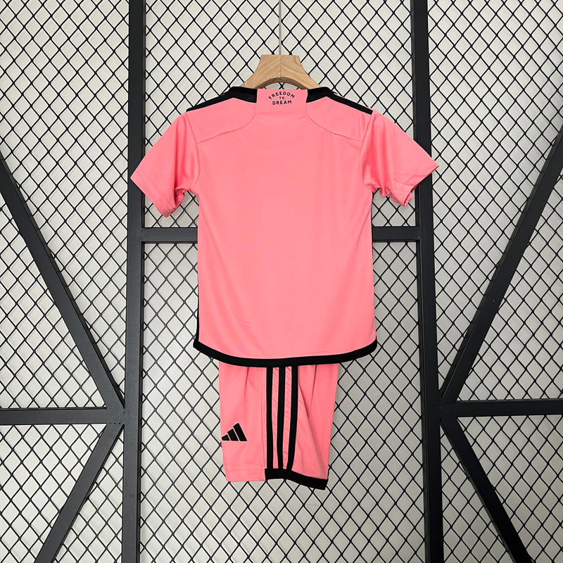 Kit Infantil Inter Miami 2024 Adidas - Rosa