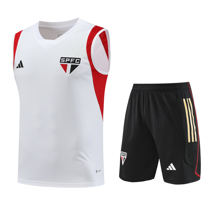 Kit Treino São Paulo 2023 Adidas - Branco