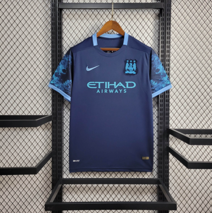 Camisa Manchester City Retrô 2015/16 Nike - Azul