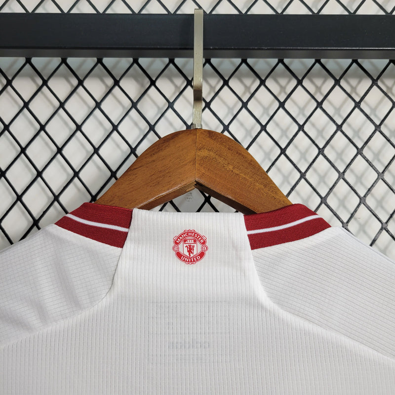 Camisa Manchester United II 23/24 Adidas - Branco e Vermelho