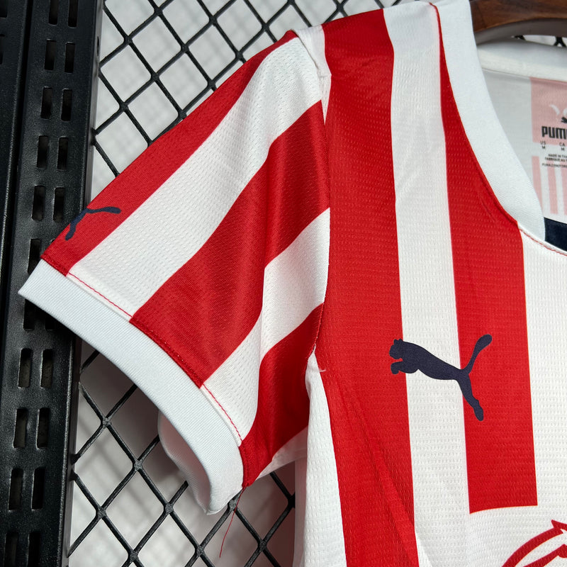 Camisa Chivas Guadalajara Feminina 2024 Puma - Vermelha e Branca