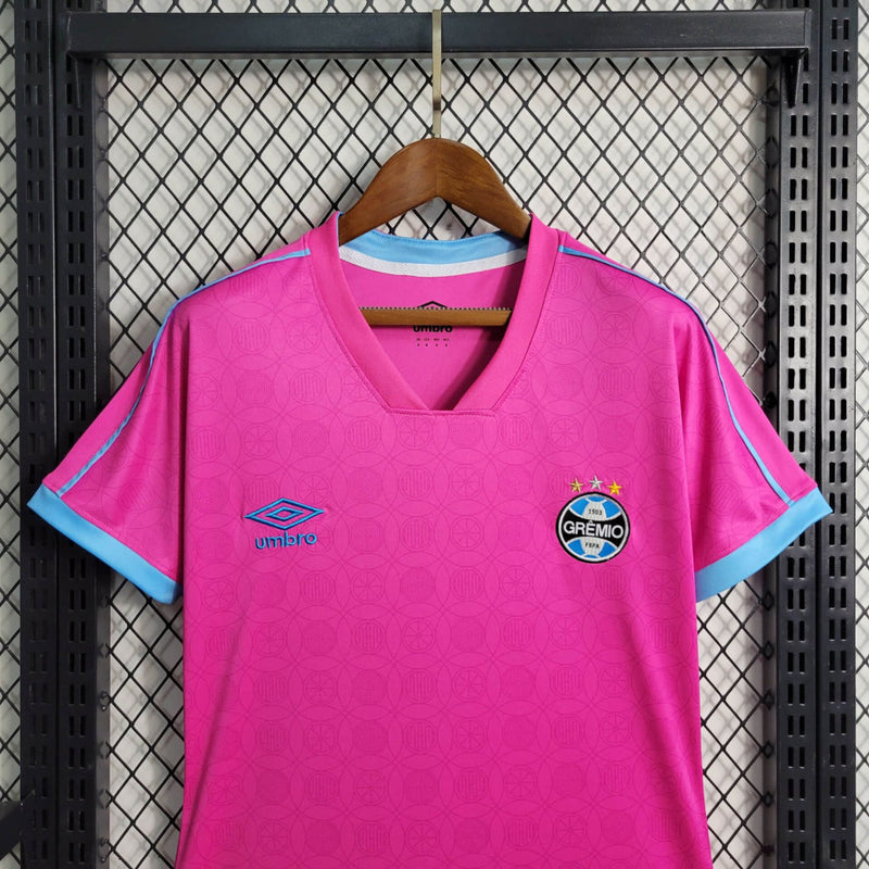 Camisa feminina Grêmio 23/24 Umbro - Rosa