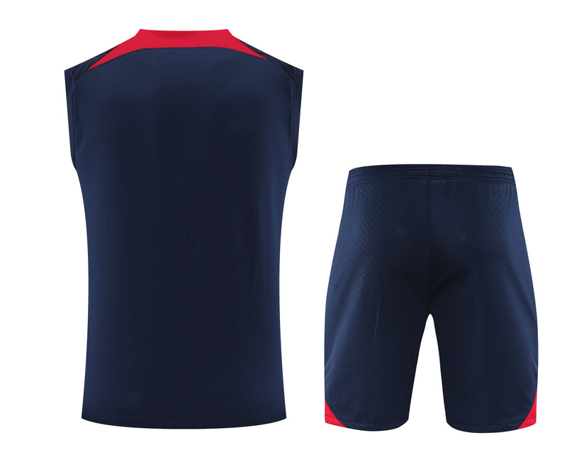 Kit Treino RB Leipzig 2023/24 Nike - Azul