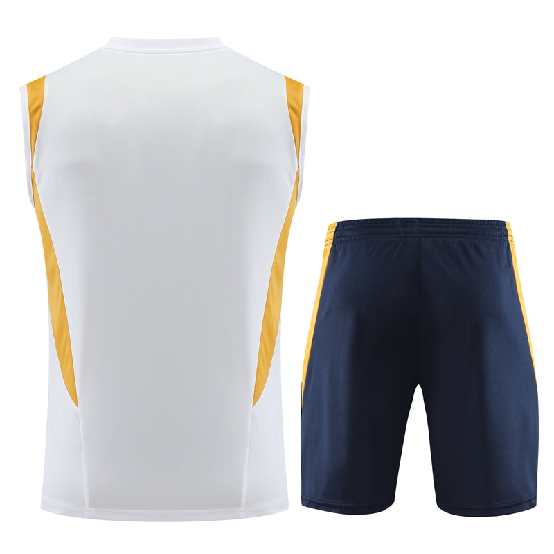 Kit Treino Real Madrid 2023/24 Adidas - Branco