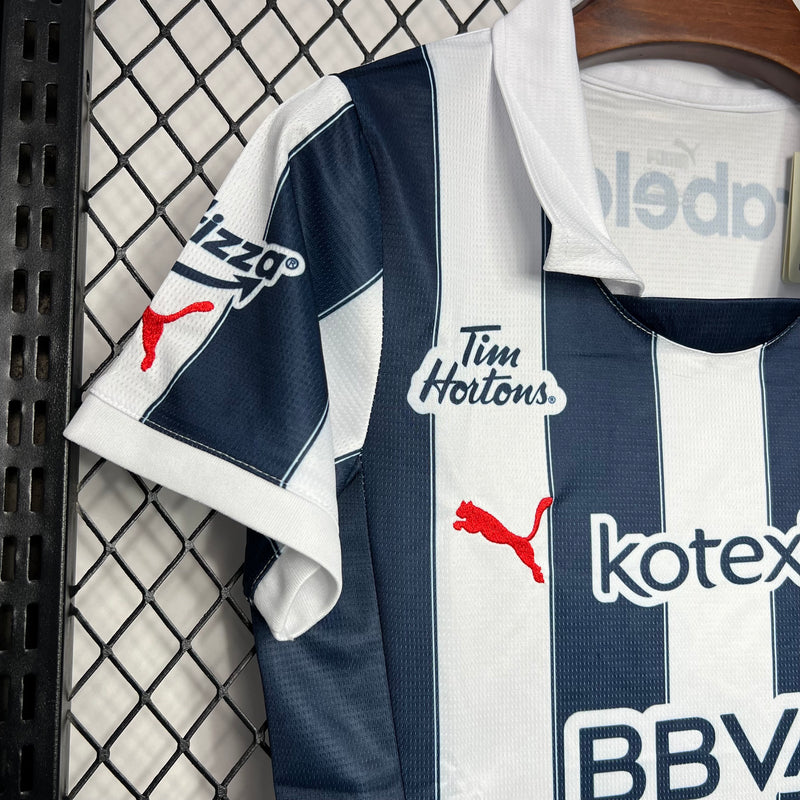 Camisa Monterrey Feminina 2024 Puma - Branca e Azul