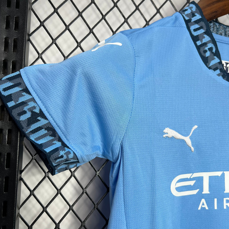 Kit Infantil Manchester City 24/25 Puma - Azul