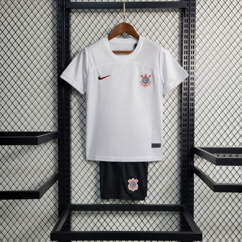 Kit Infantil Corinthians I 23/24 Nike - Branco