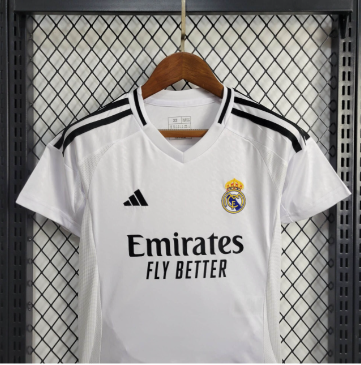 Kit Infantil Real Madrid 24/25 Adidas - Branco