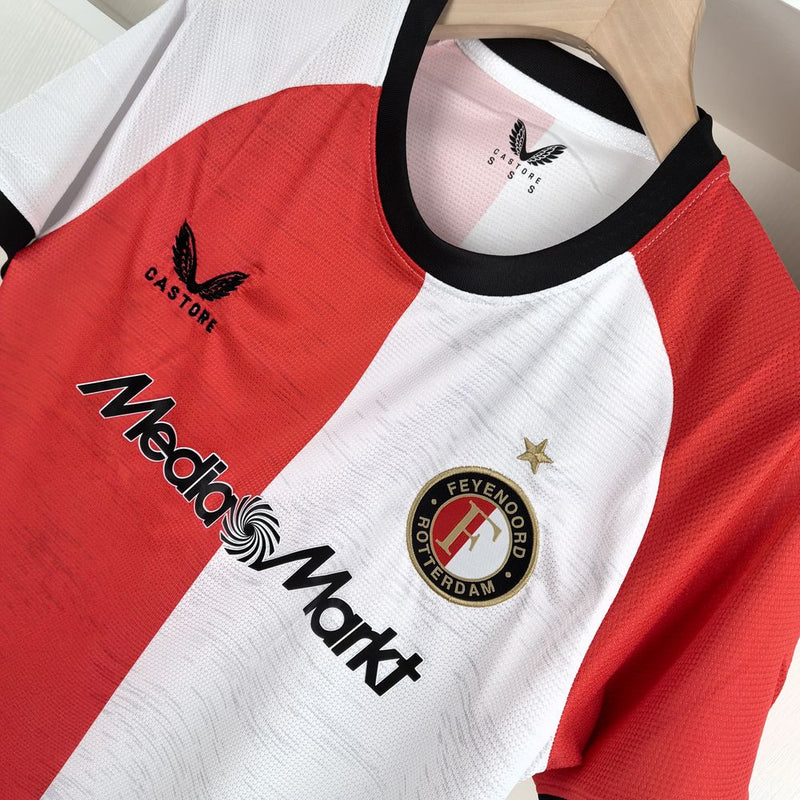 Camisa Feyenoord 24/25 Castore - Vermelho e Branco