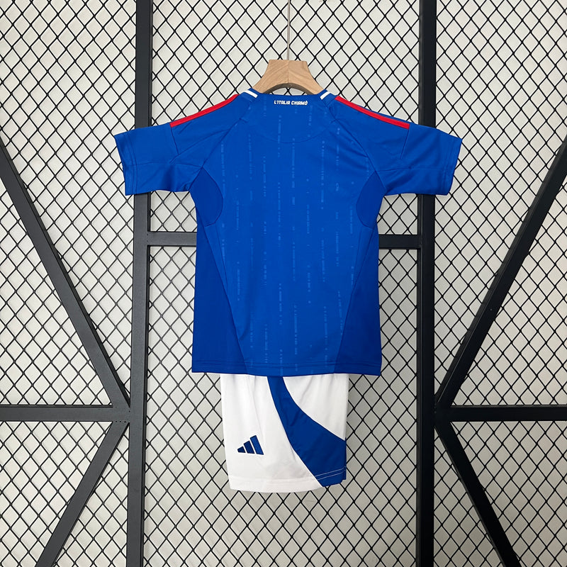 Kit Infantil Seleção Itália 2024 Adidas - Azul