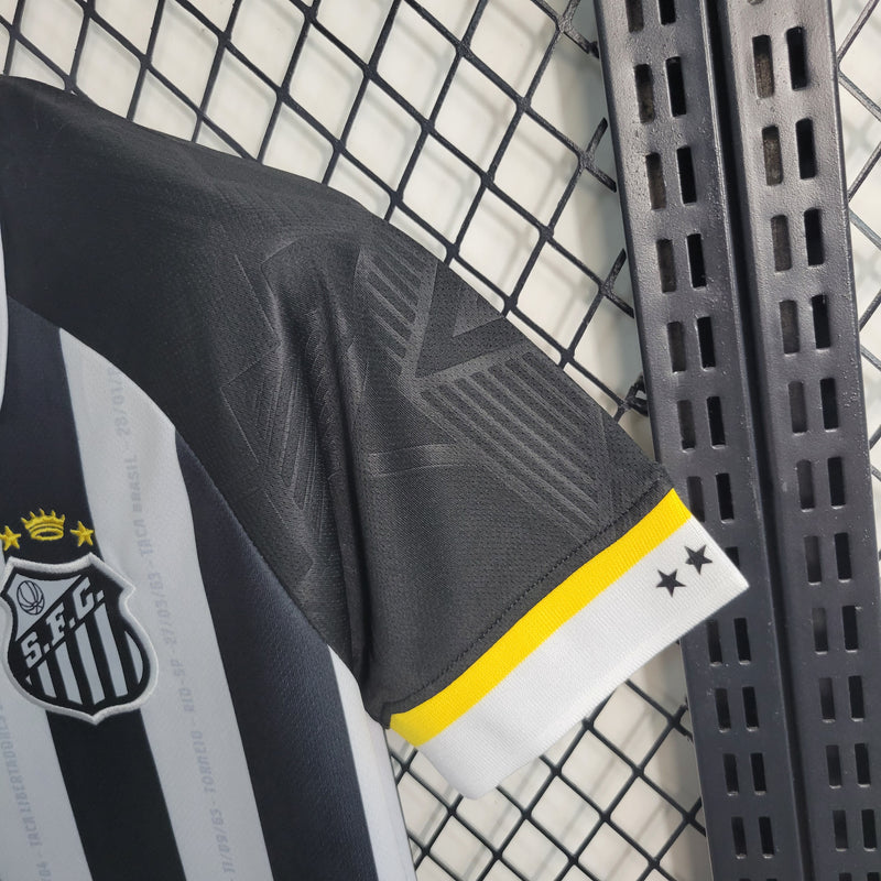 Kit Infantil Santos II 23/24 Umbro - Branco e preto