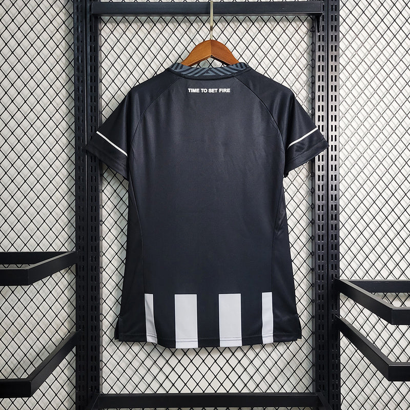 Camisa Feminina Botafogo 23/24 Rebook - Preto e Branco