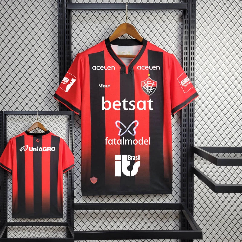 Camisa Vitória [Com Patrocínio] 2024 Volt - Rubro Negro