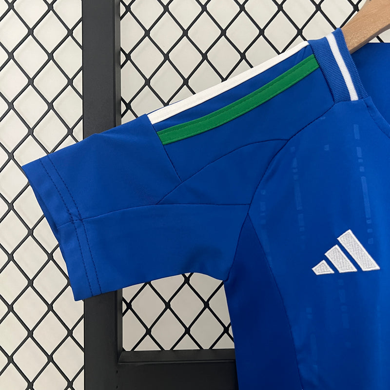 Kit Infantil Seleção Itália 2024 Adidas - Azul