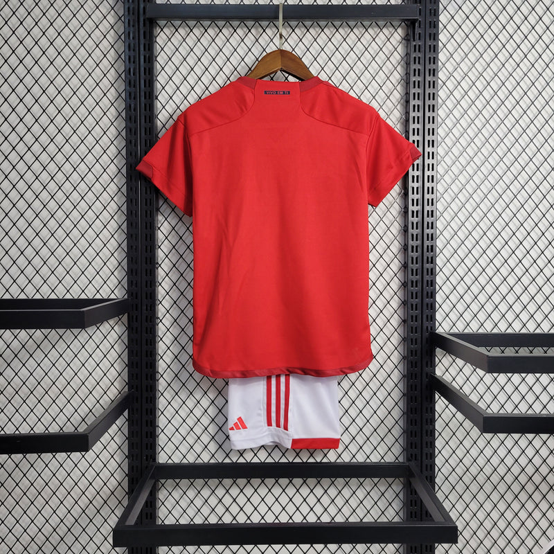 Kit Infantil Internacional I 23/24 Adidas - Vermelho