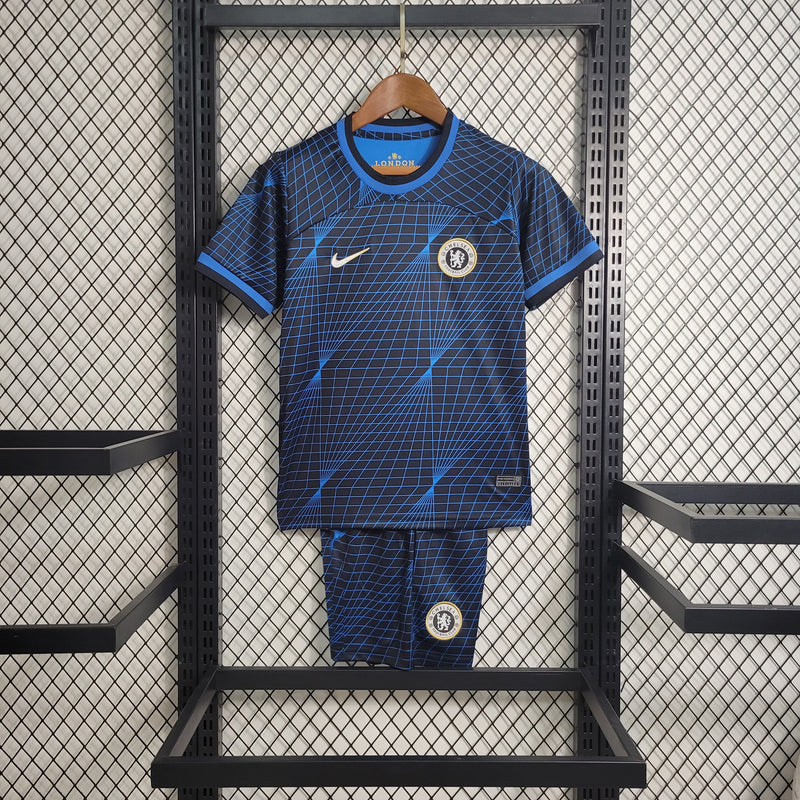 Kit Infantil Chelsea II 23/24 Nike - Azul