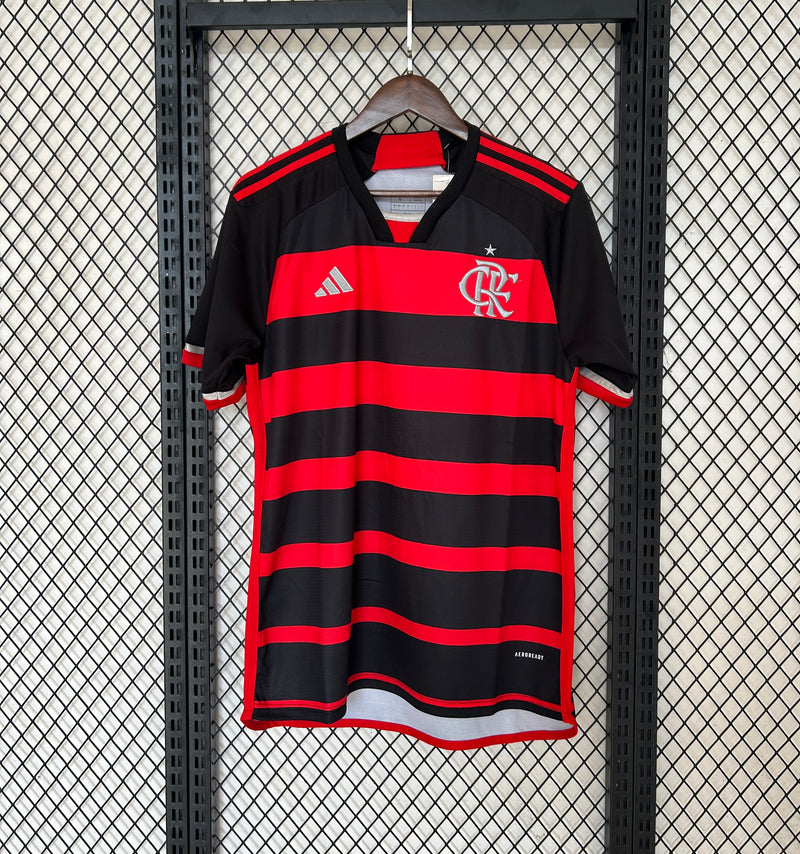 Camisa Flamengo I 2024 Adidas - Rubro Negro