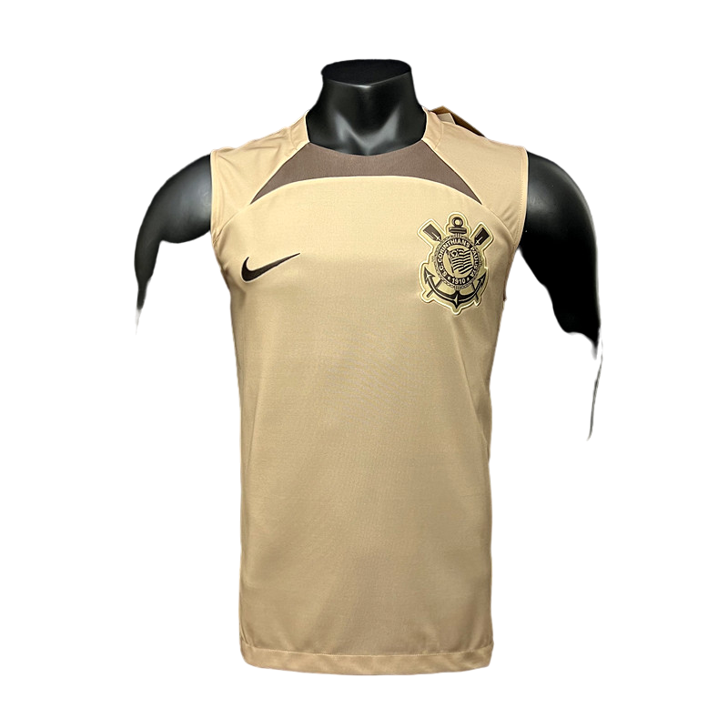 Camiseta Corinthians Pré-Jogo Treino 2024 Nike - Bege