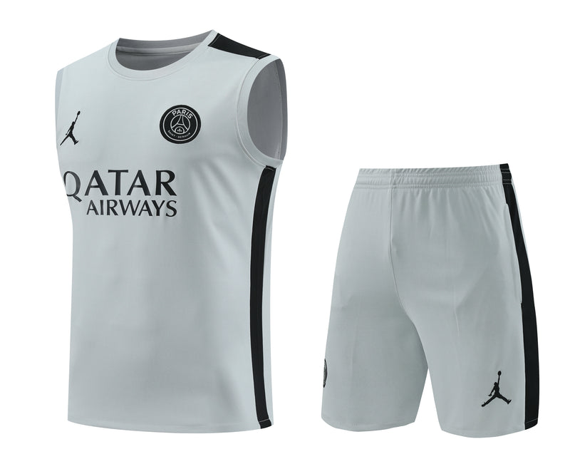 Kit Treino PSG 2023/24 Nike - Cinza