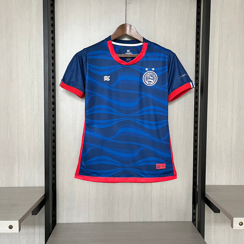 Camisa Bahia Feminina 2024 Esquadrão - Azul