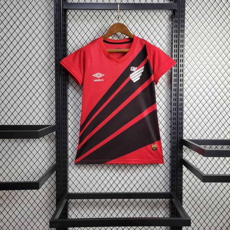 Camisa Athletico Paranaense Feminina  2024 Umbro - Rubro Negro